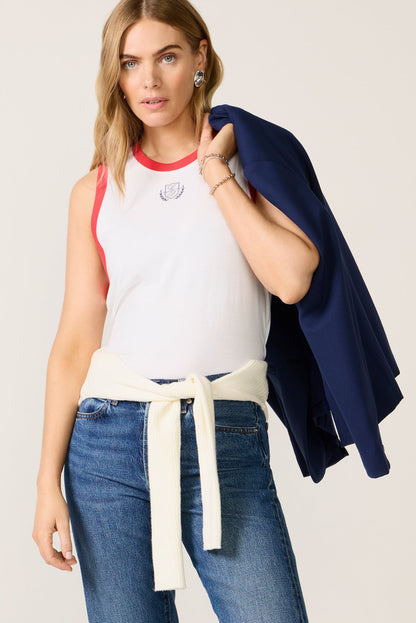 Crew Neck Ringer Tank
