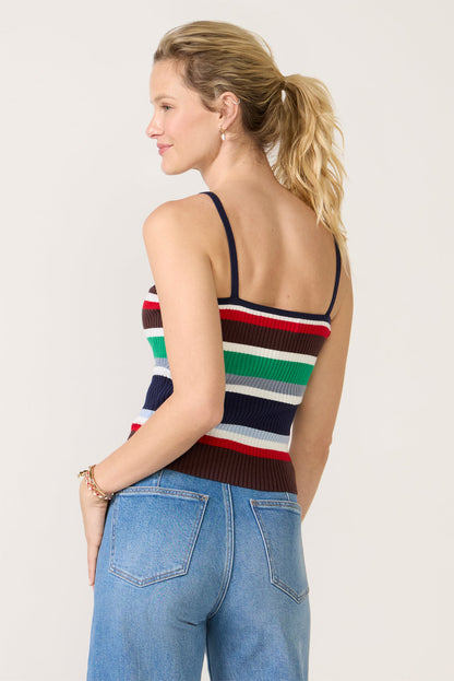 Alyssa Stripe Twin Set Tank