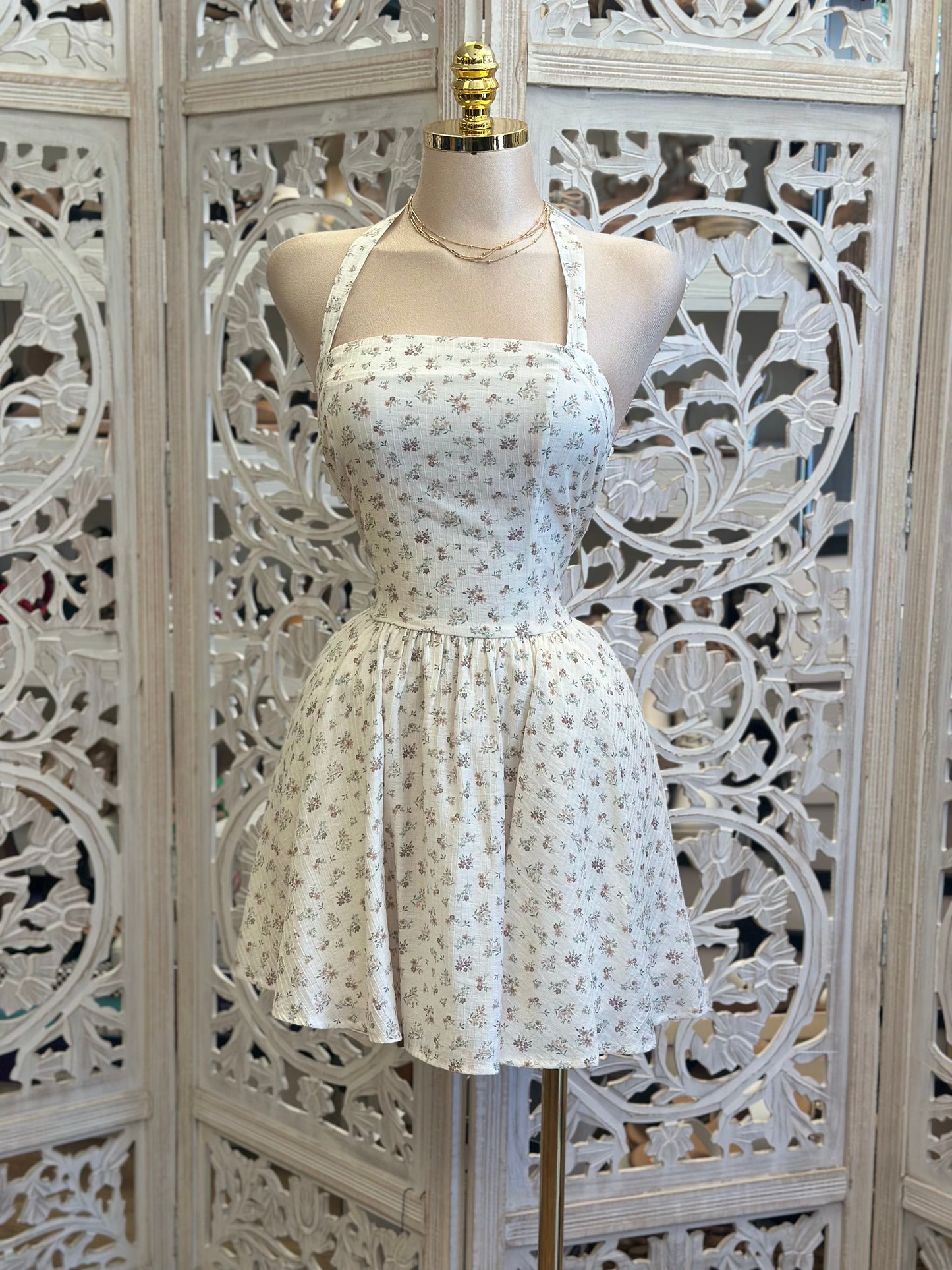 Ditsy Floral Mini Dress - Estira, Stretchy