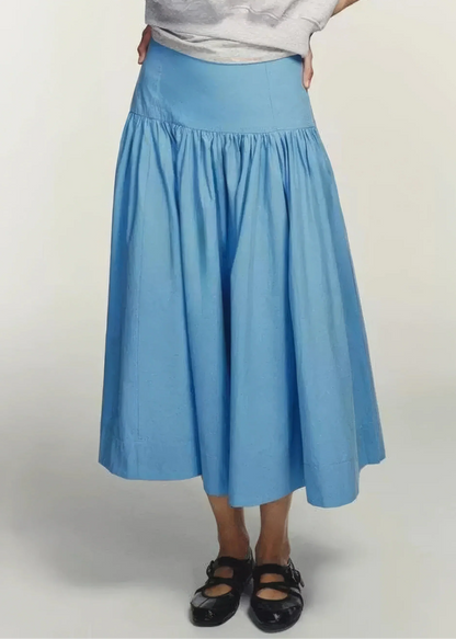 CLAIRE BLUE MIDI SKIRT