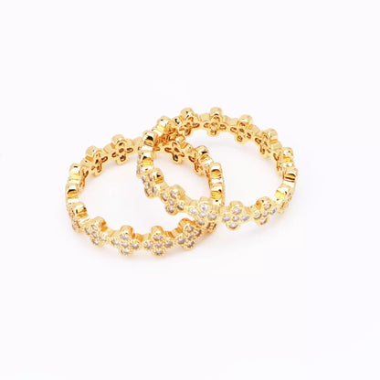18K Gold-Plated Zircon Ring