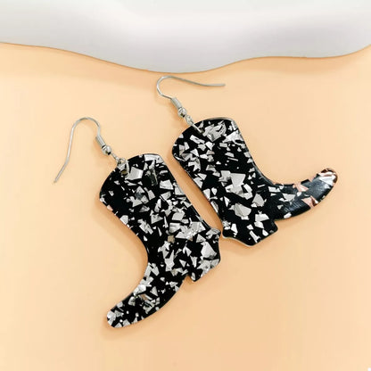 Cowboy Boot Dangle Earrings