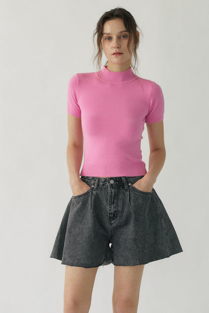 Kyla Wide Denim Shorts