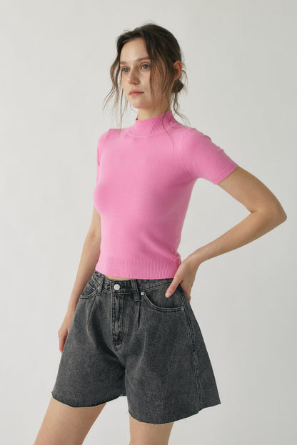 Kyla Wide Denim Shorts