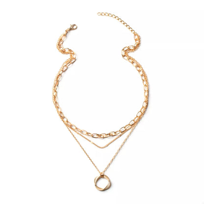 Three Layered Pendant Necklace