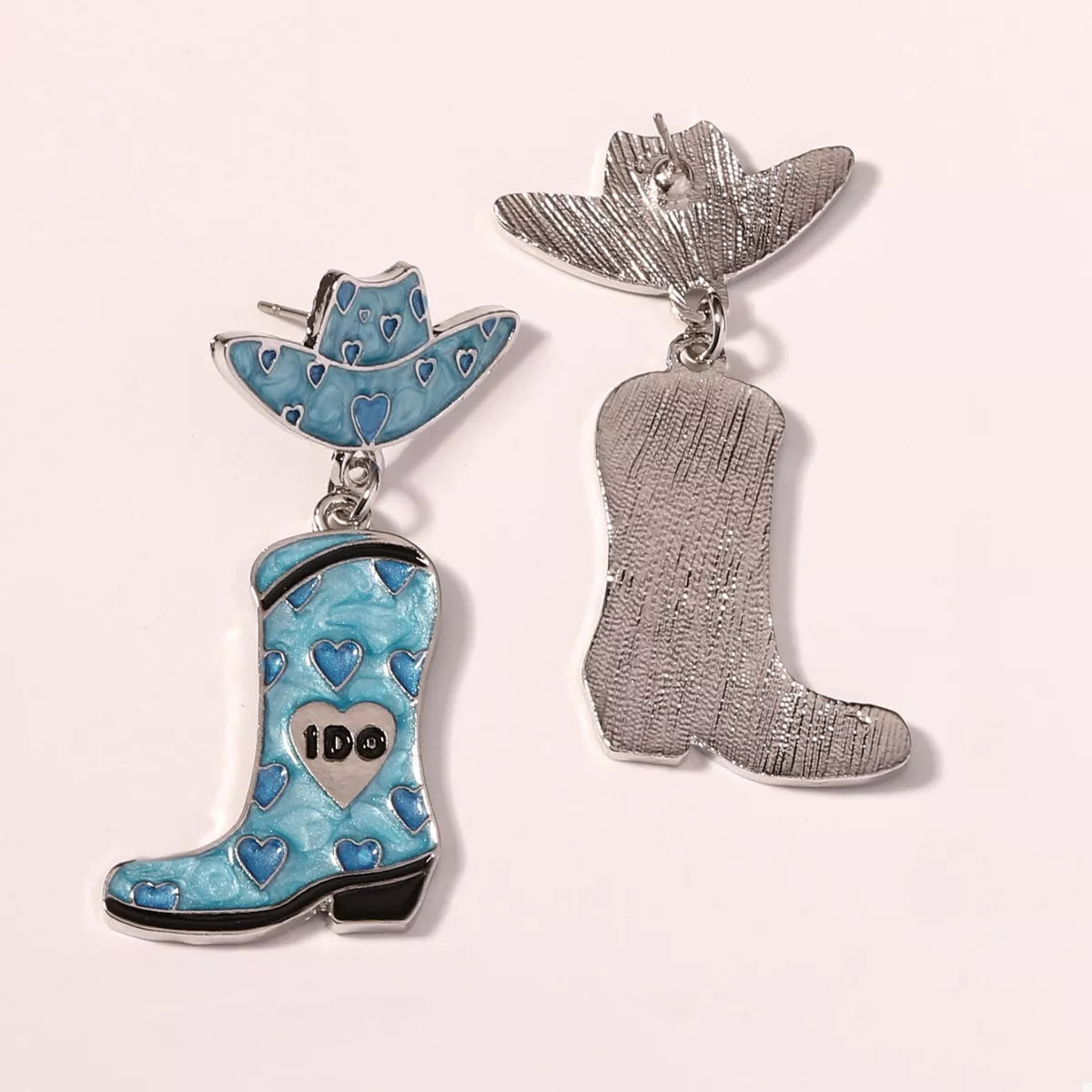 Cowgirl Hat and Boot Dangle Earrings