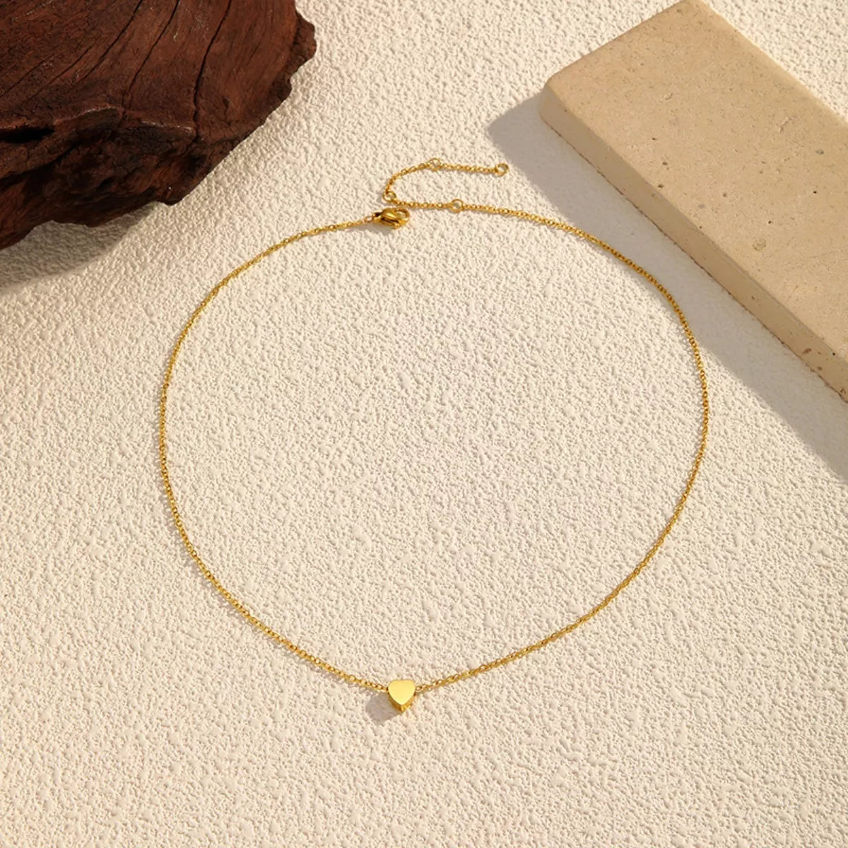 18K Gold-Plated Heart Pendant Necklace