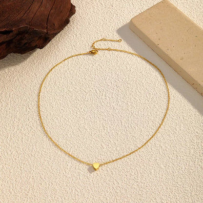 18K Gold-Plated Heart Pendant Necklace