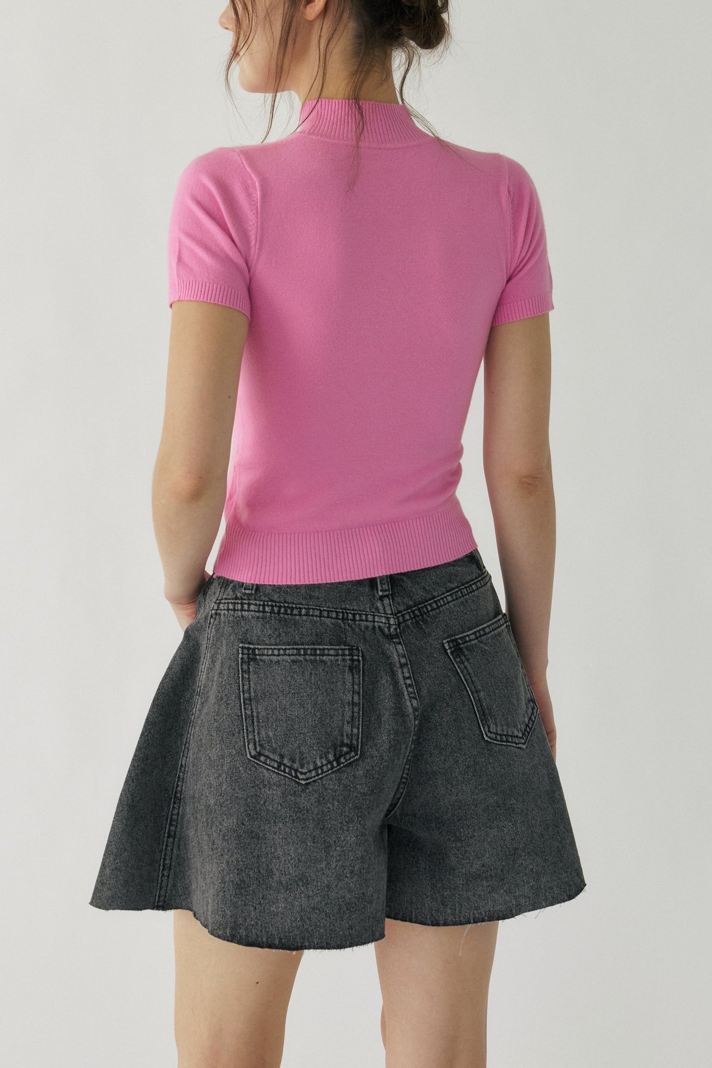 Kyla Wide Denim Shorts
