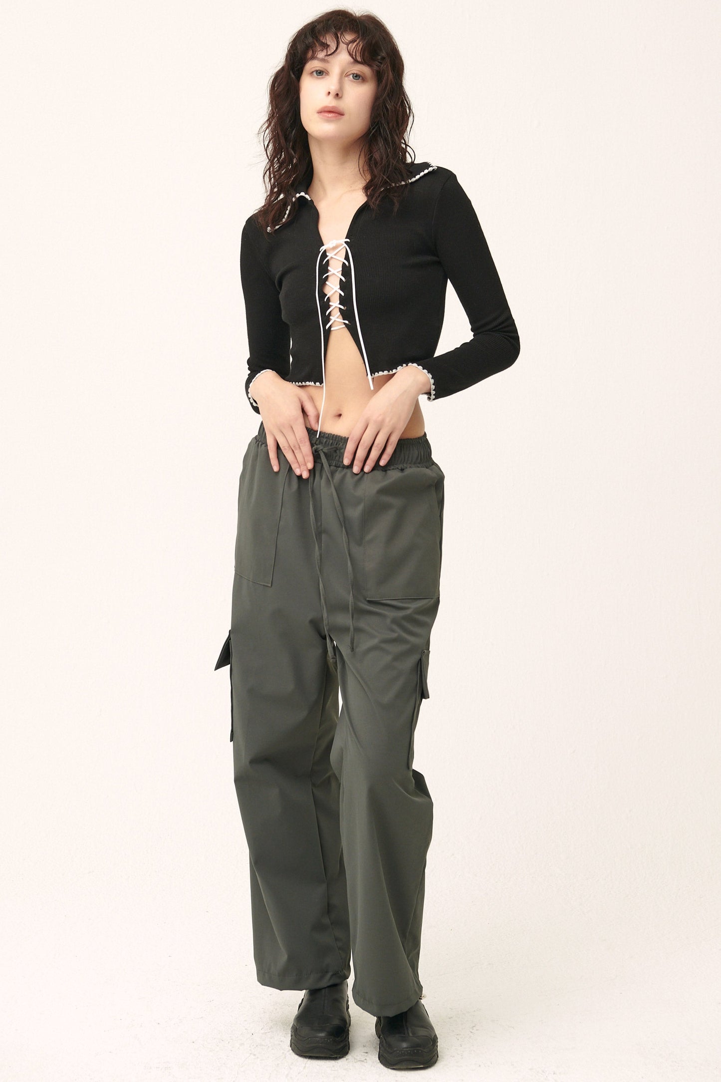 Milla Open Front Crop Top