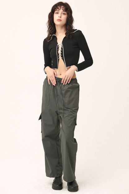 Milla Open Front Crop Top