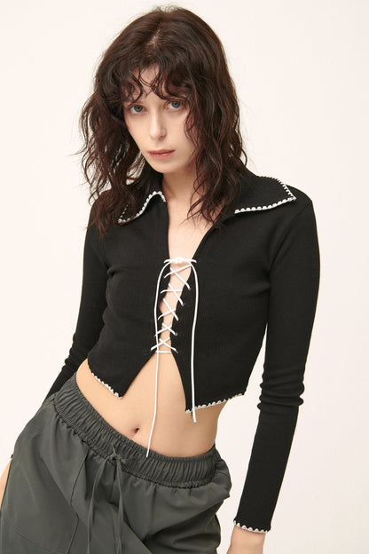Milla Open Front Crop Top