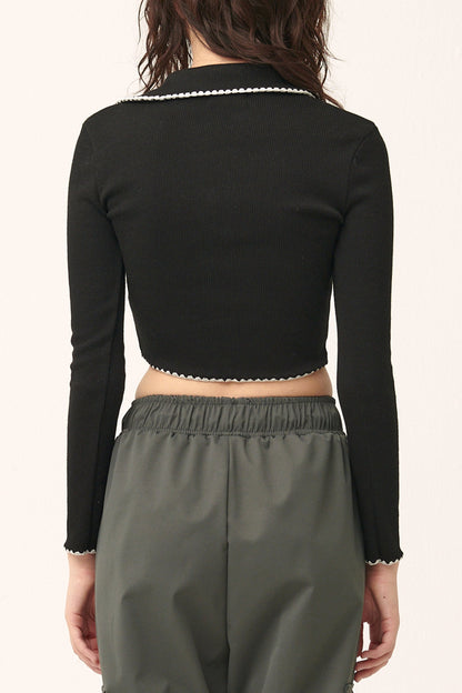Milla Open Front Crop Top