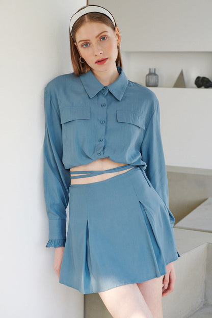 Valarie Flare Skort w/ String