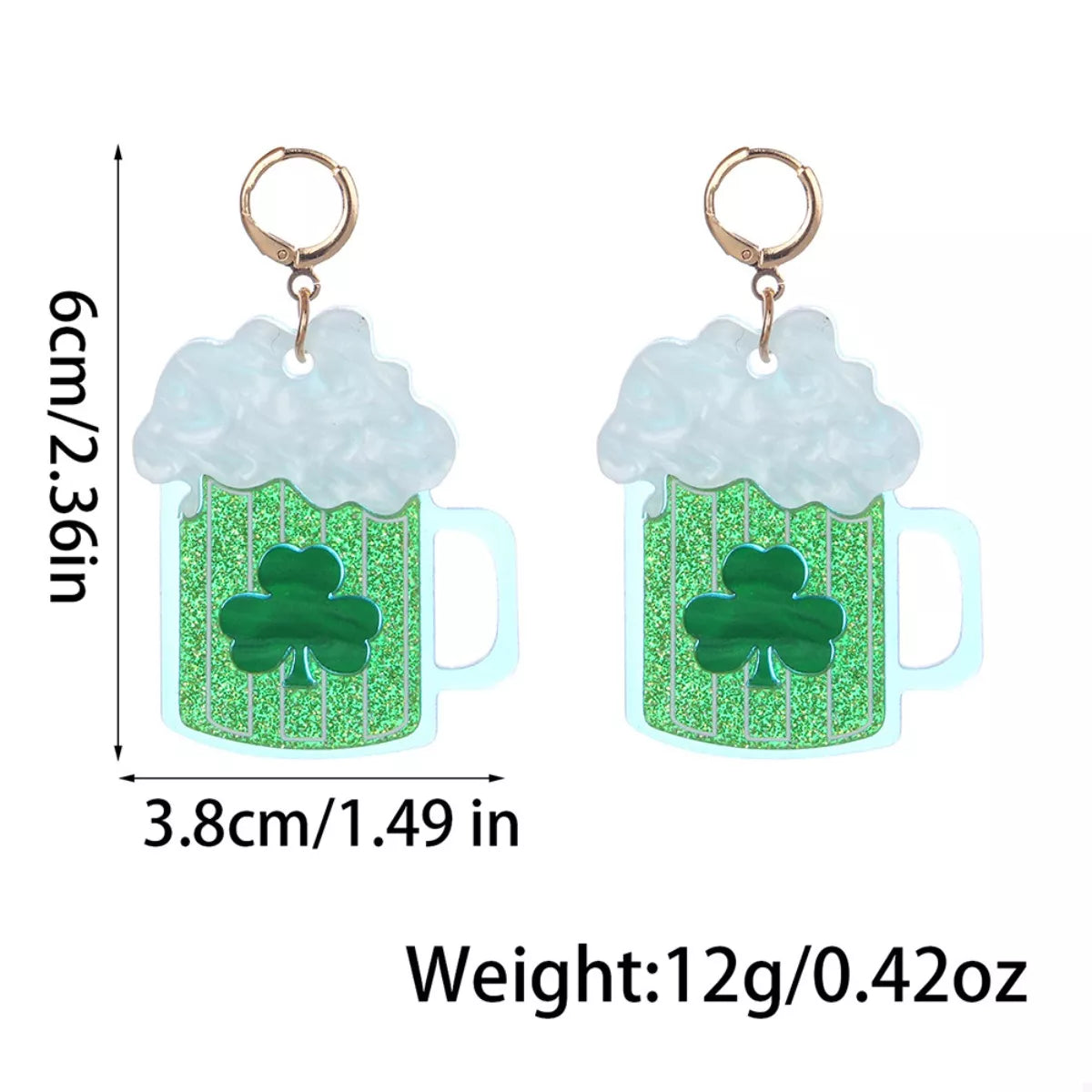 Lucky Clover Dangle Earrings