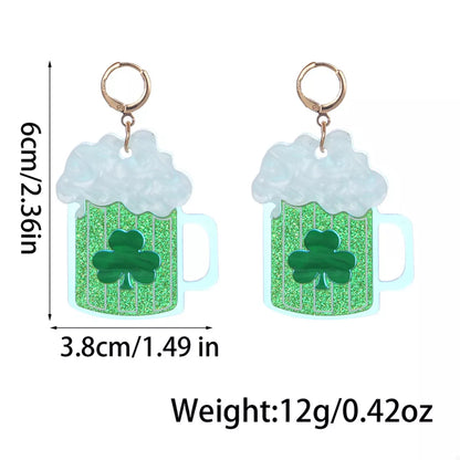Lucky Clover Dangle Earrings