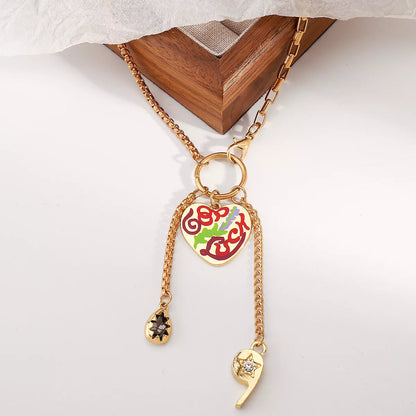 18K Gold-Plated Halloween Charm Necklace