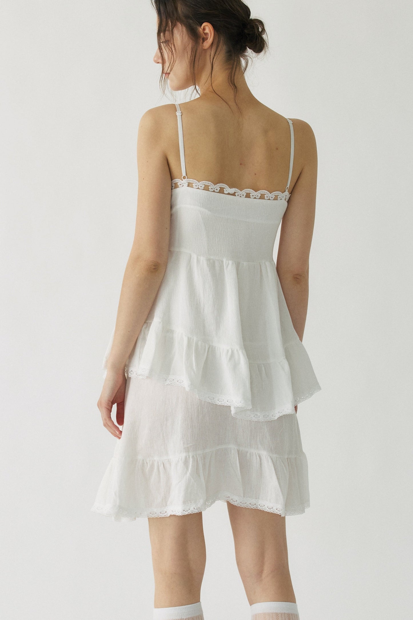 Nina Airy Tiered Mini Dress