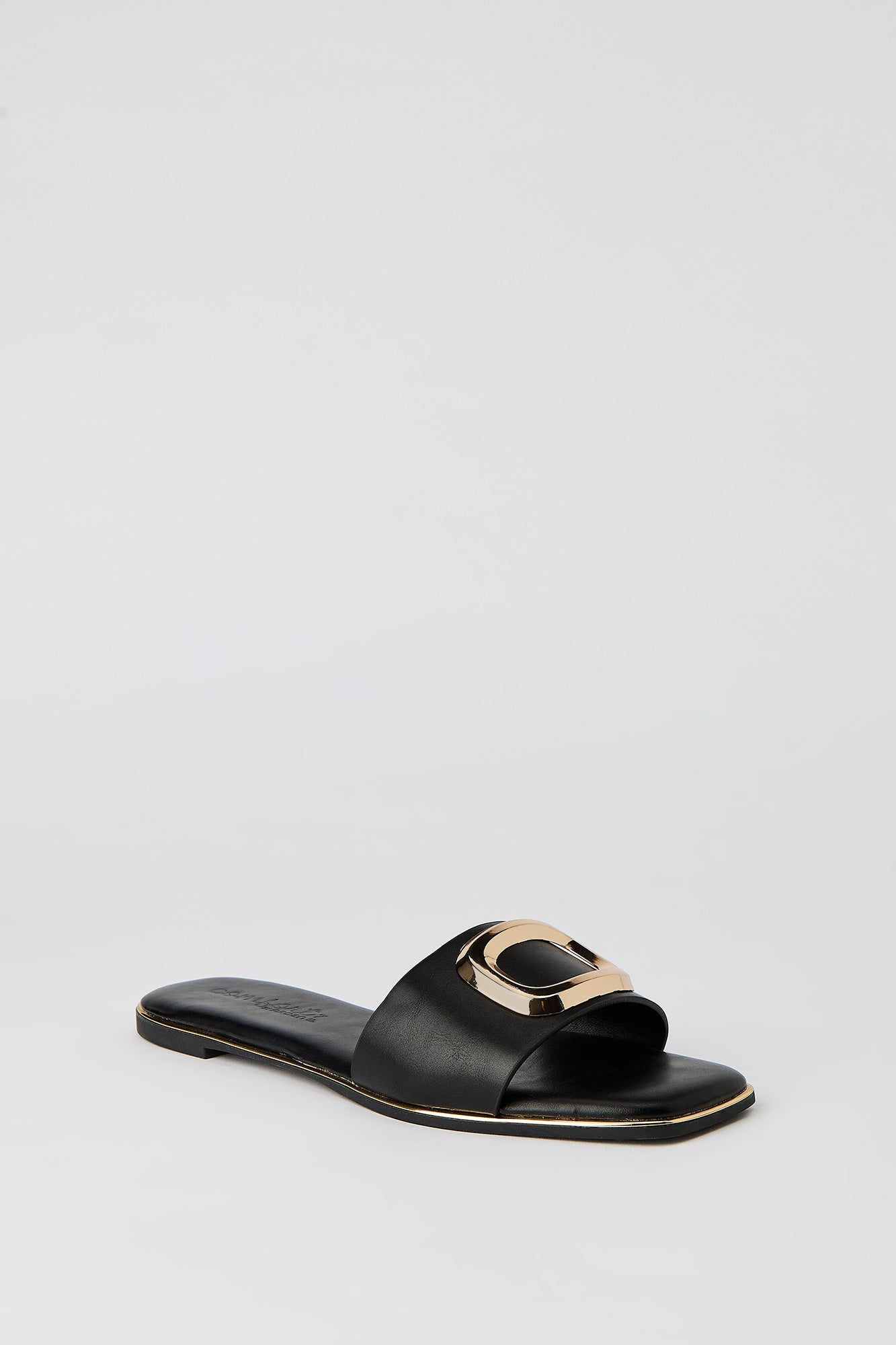 Square Metal Buckle Sandal