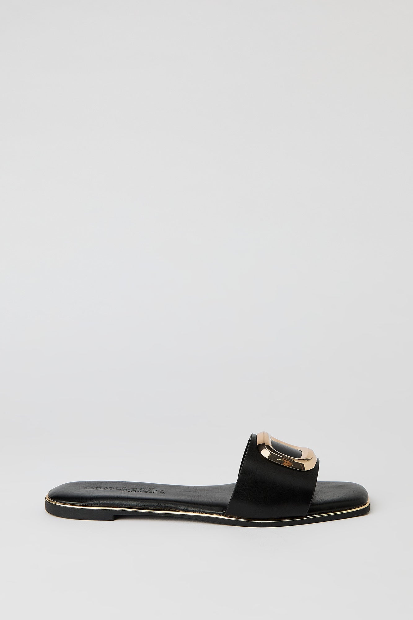 Square Metal Buckle Sandal