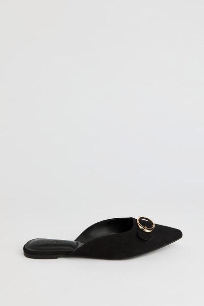 Pointed Toe Buckled Shoe