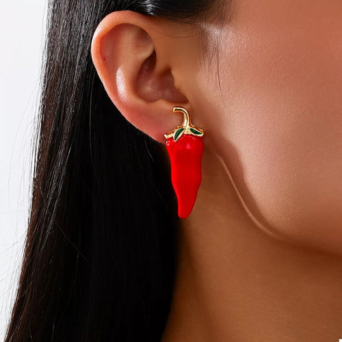 Chili Pepper Stud Earrings