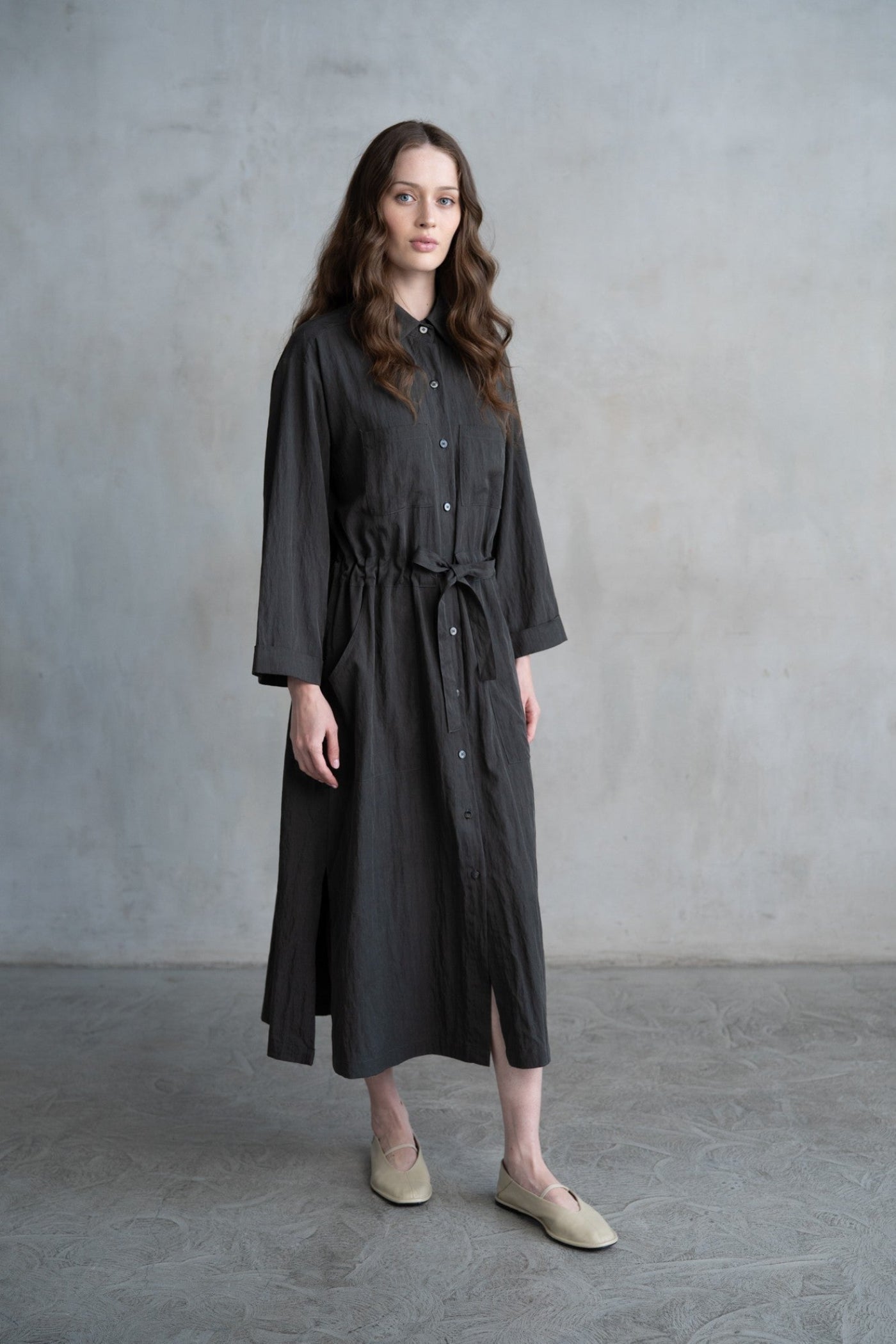 KARLIE MIDI SHIRT DRESS