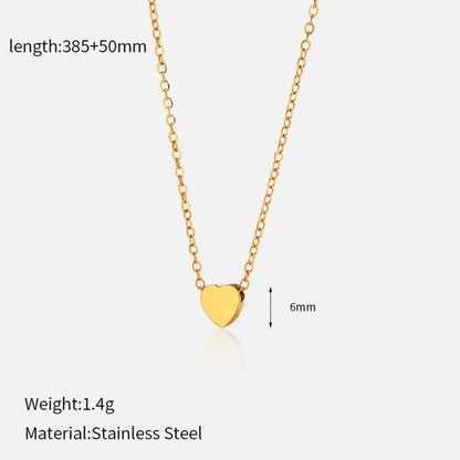 18K Gold-Plated Heart Pendant Necklace