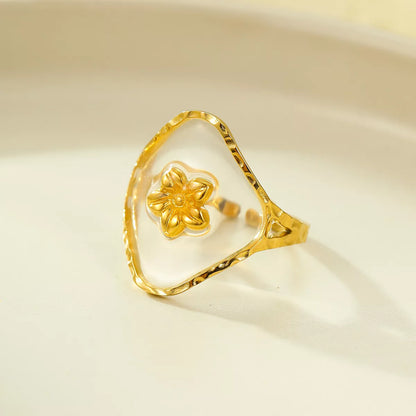 18K Gold-Plated Adjustable Open Ring