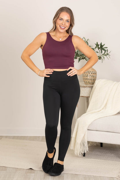 Berry Scoop Neck Active Tank