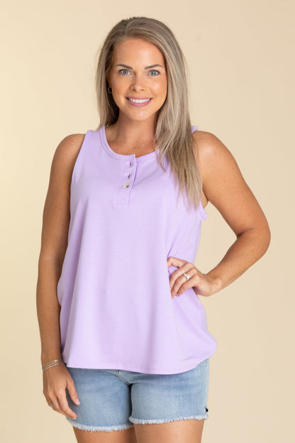 Basic Tank With Button Detail
