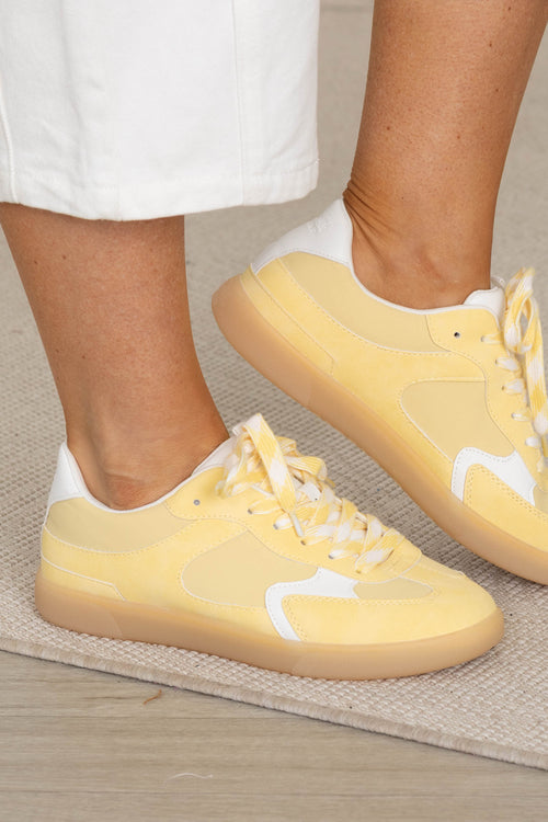 Blowfish Pastel Yellow With White Sneakers