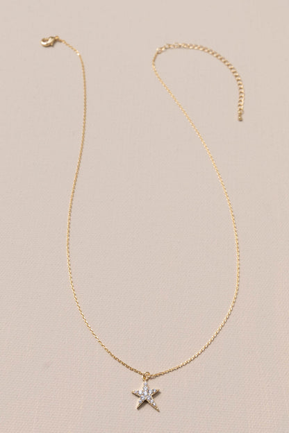 A Star Is Born Pave Star Necklace