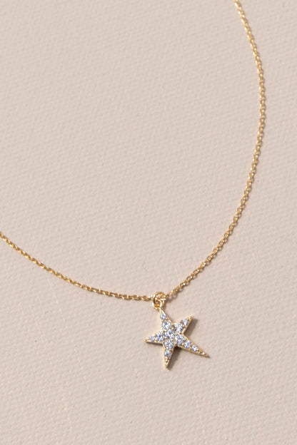 A Star Is Born Pave Star Necklace