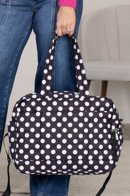 Black And White Polka Dot Weekender