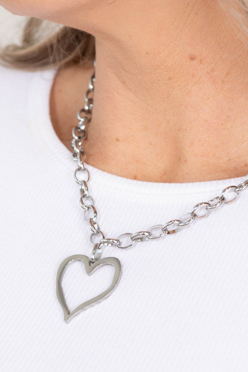 Big Heart Chain Necklaces