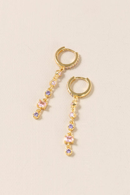 Blush Cascade Drop Earrings