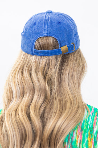Blue Washed Vintage Baseball Hat
