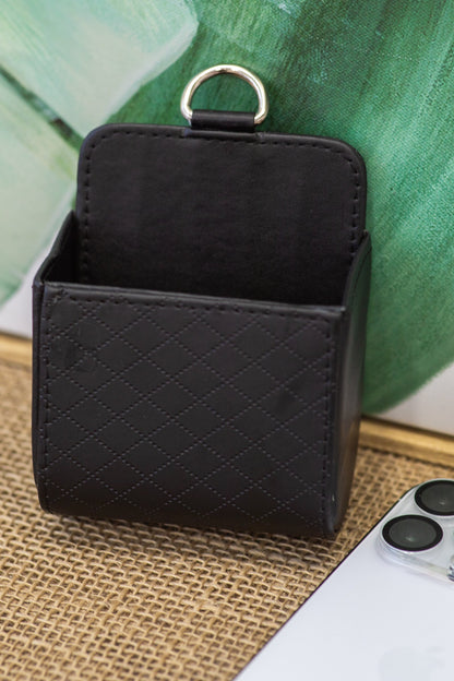 Black Car Storage Phone Accessory Box