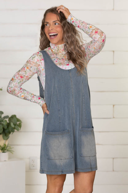 Blue Meadow Jumper Dress