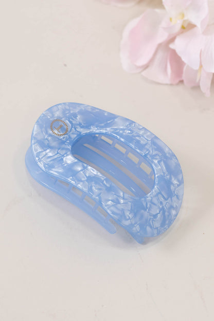Blue Lagoon Flat Round Hair Clip
