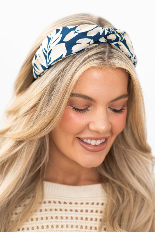 Blue Safari Jungle Print Headband