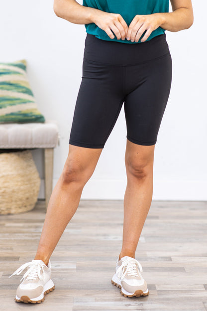 Black Highwaist Biker Shorts