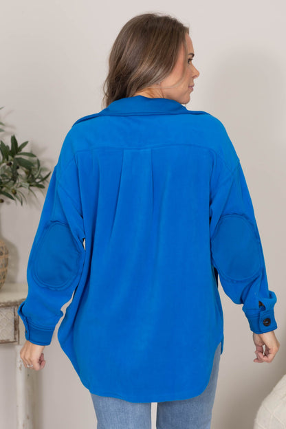 Boyfriend Fit Fleece Shackets