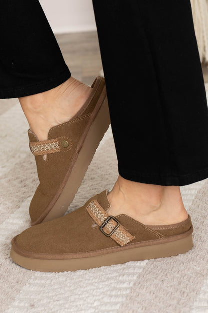 Blowfish Tan Slip On Clog