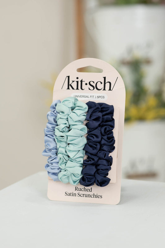 5-Pack Satin Scrunchies