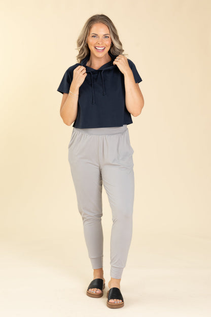 Air Essentials Raglan Hoodie Knit Top