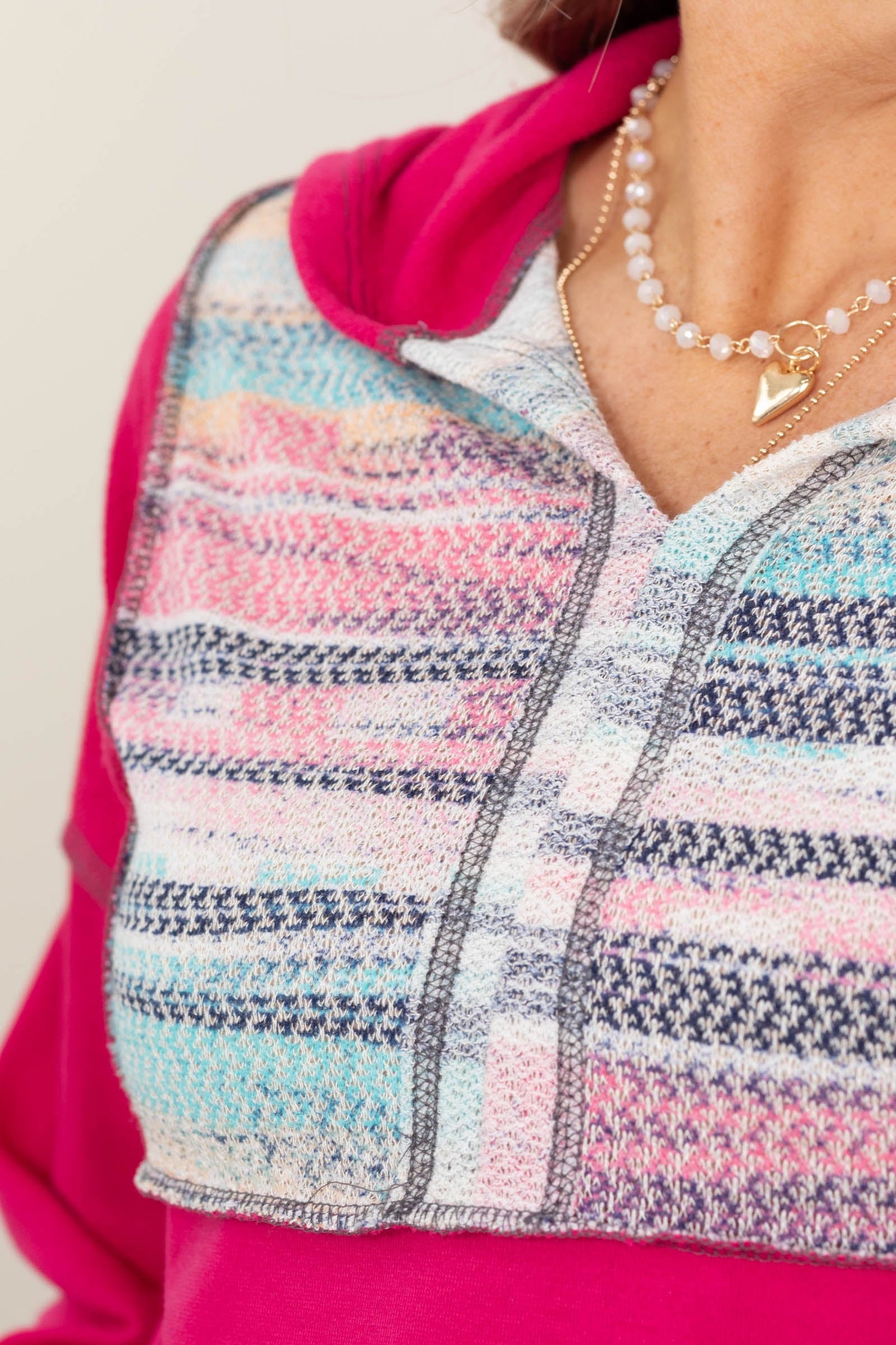 Breezy Knit Long Sleeve Hoodie Top