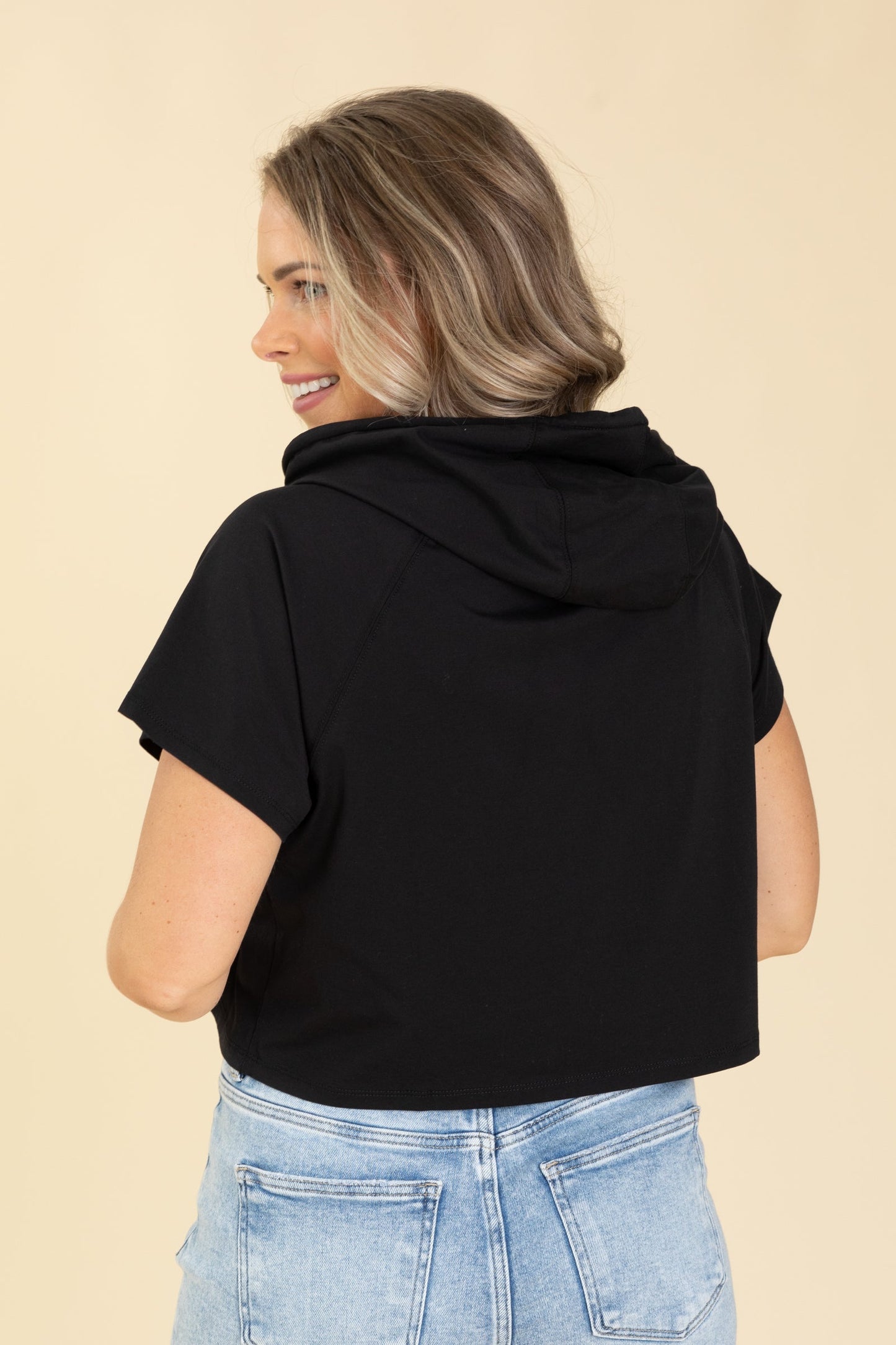 Air Essentials Raglan Hoodie Knit Top