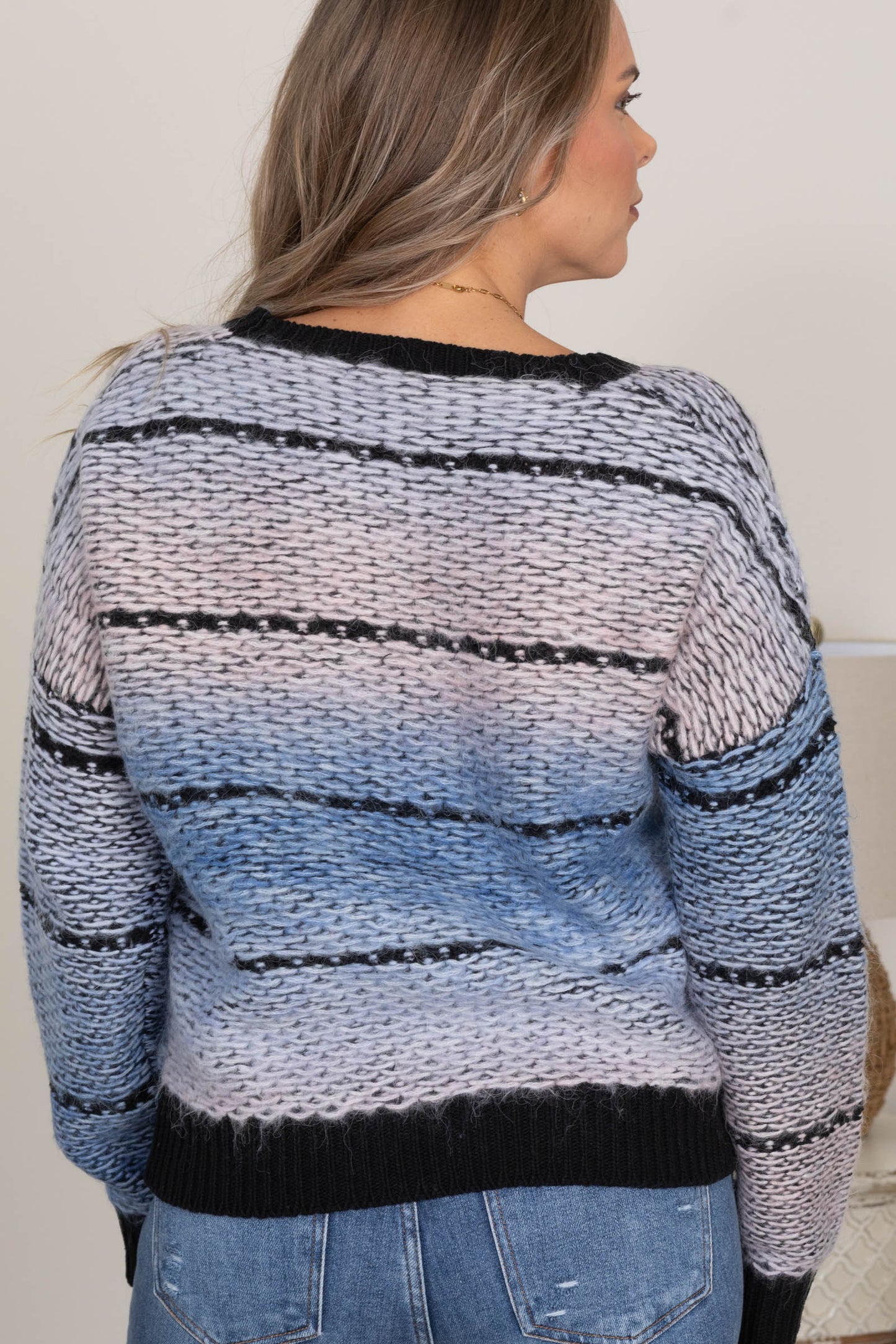 Blue Multi Tone Sweater